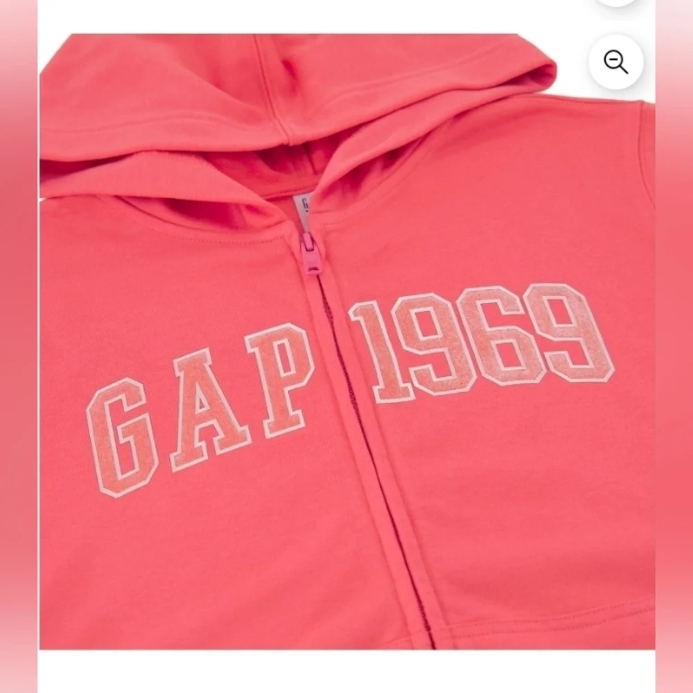 Gap Kids Full Zip French Terry Jacket Pink
